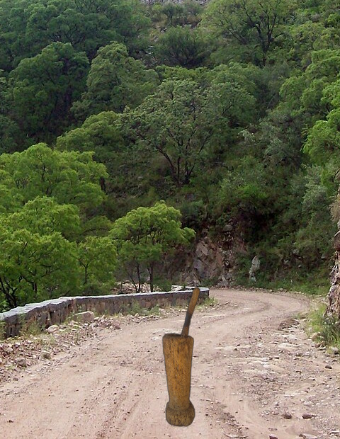 el mortero comechingon en el monte de san marcos